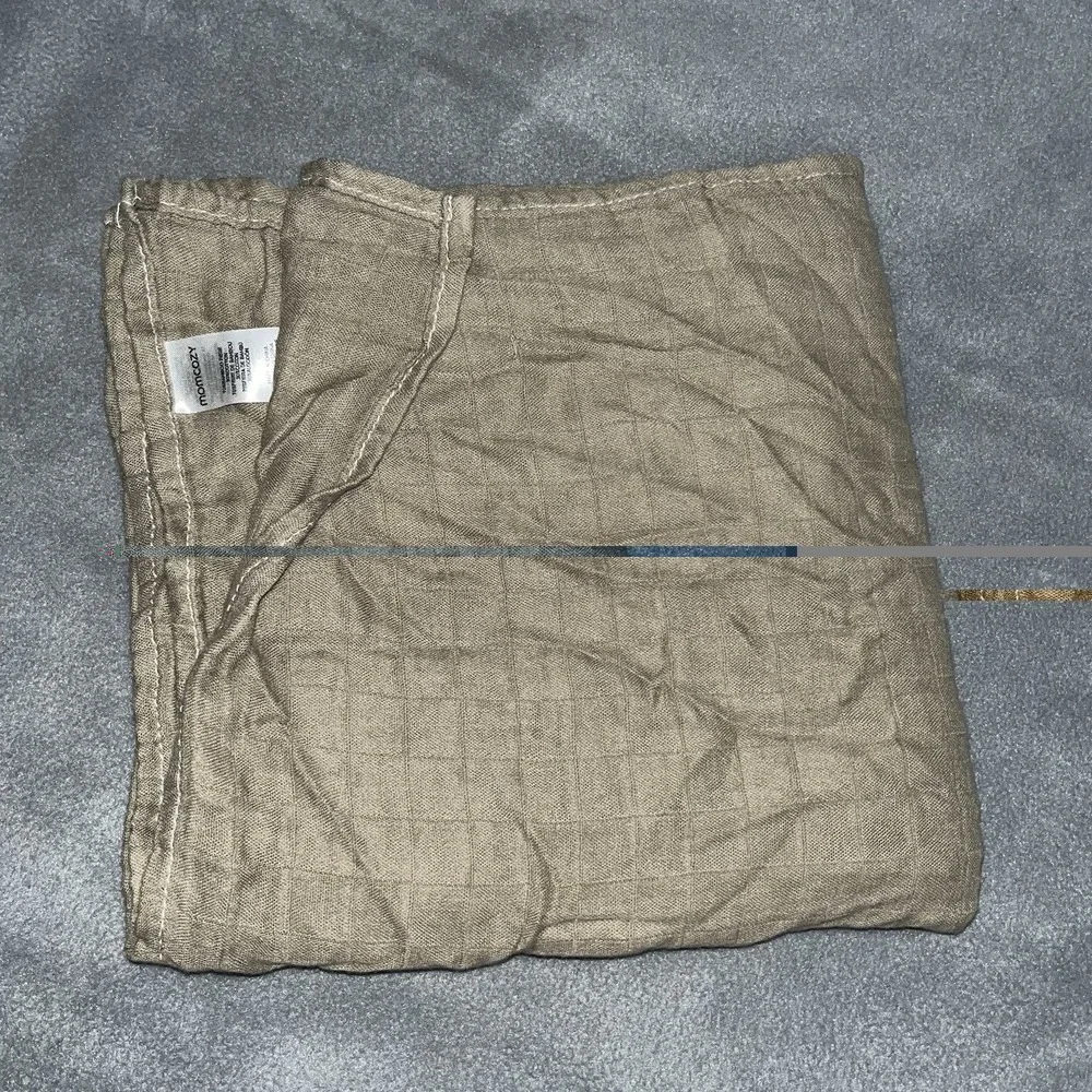 Mom Cozy Baby Newborn Muslin Sage Green Cotton Blanket 43